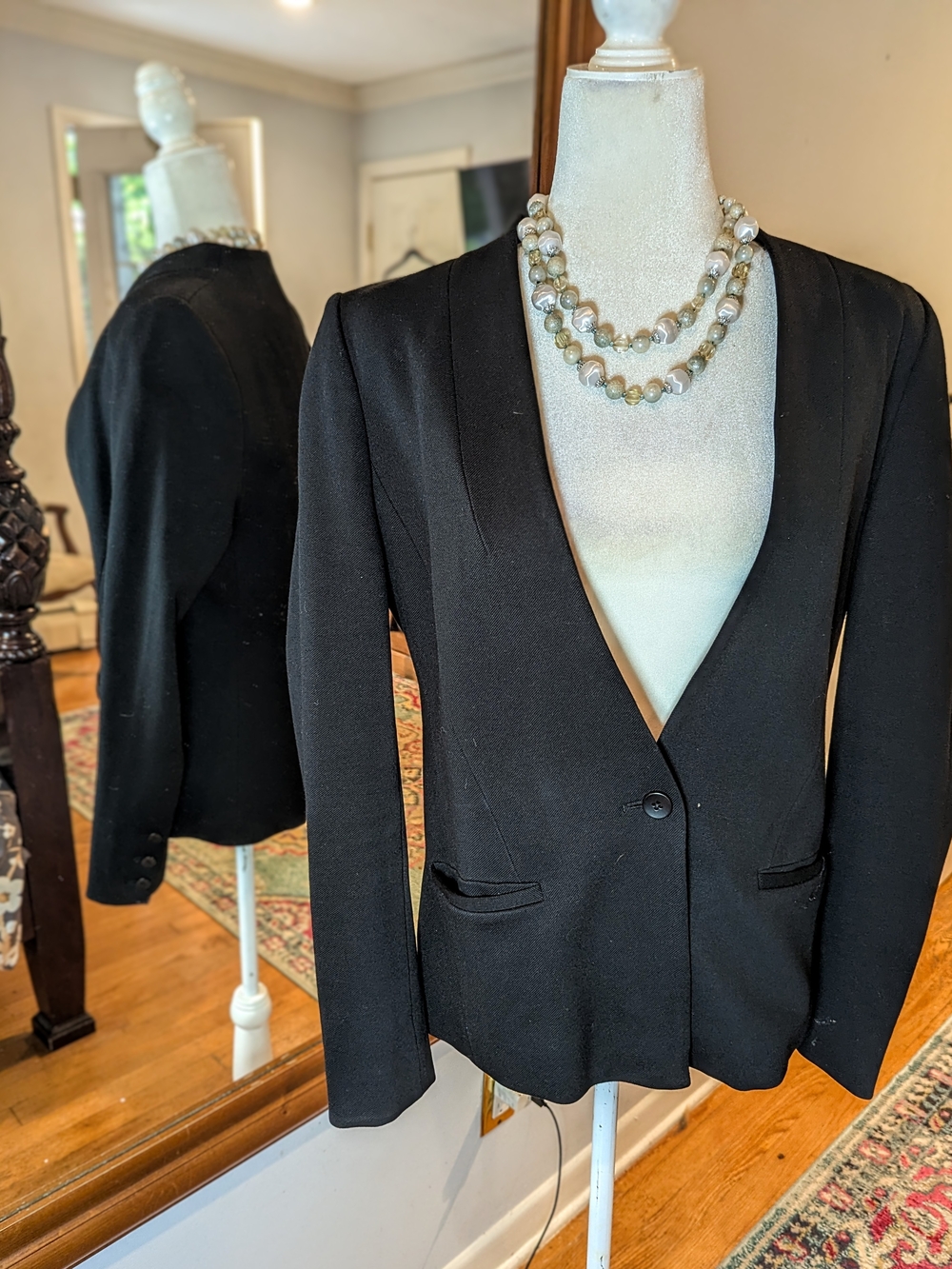 Madewell Black Single-Button Tailored Blazer
